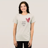 Heart Full. Brain Empty. In Love  T-Shirt Tri-Blend Shirt (Vorderseite voll)