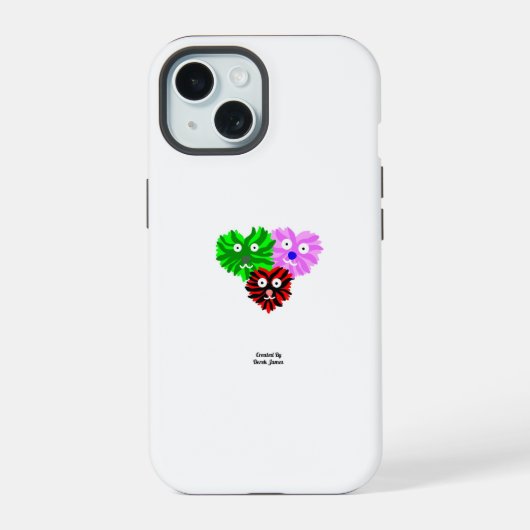 Heart Fuzzies Apple iPhone 15 Fall Hülle (Rückseite)