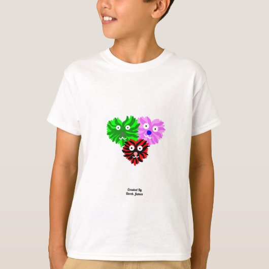 Heart Fuzzies Boys White Basic T Shirt (Vorderseite)