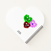 Heart Fuzzies Heart Shaped Spiral Notebook Notizblock (Rückseite)