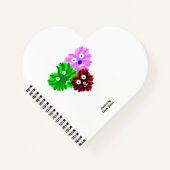 Heart Fuzzies Heart Shaped Spiral Notebook Notizblock (Vorderseite)