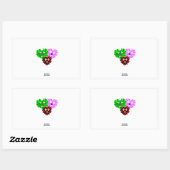 Heart Fuzzies Rectangle Sticker (Blatt)
