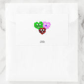 Heart Fuzzies Rectangle Sticker (Tasche)