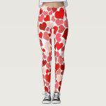 Heart Galore Leggings<br><div class="desc">Viele Herzen,  in verschiedenen Rot-,  Braun- und Rosatönen.</div>