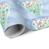 Heart Garden - Kids Art for CHOC Wrapping Paper Geschenkpapier (Rolleneckpunkt)