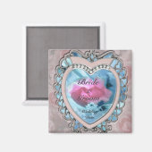 Heart Gastgeschenk Hochzeit Magnet (Vorderseite/Rückseite)