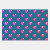 Heart Gemstone  Geschenkpapier Set (Vorderseite 3)