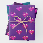 Heart Gemstone Geschenkpapier Set (Beispiel)