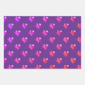 Heart Gemstone  Geschenkpapier Set (Vorderseite)