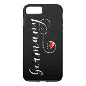 Heart Germany Handy Case, deutsche Flagge Case-Mate iPhone Hülle (Rückseite)