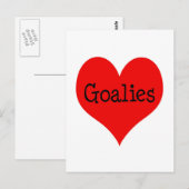 Heart Goalies Postkarte (Vorne/Hinten)