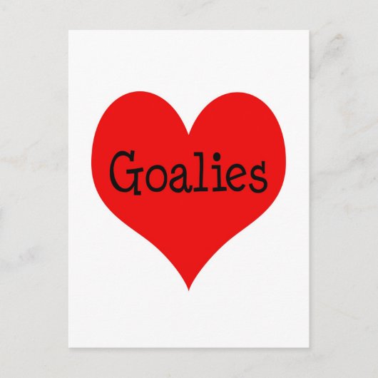 Heart Goalies Postkarte (Vorderseite)