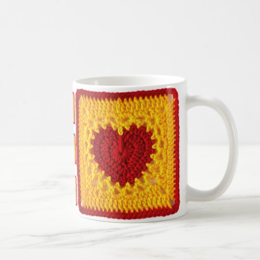Heart Granny Square Tasse (Rechts)