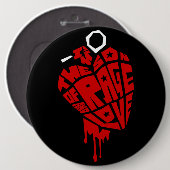 Heart Grenade "Son of Rage and Love" Button (Vorne & Hinten)