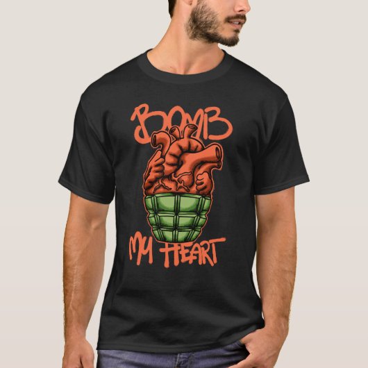 Heart Grenade streetwear T-Shirt (Vorderseite)