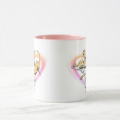Heart Greyhound Art Tasse (Zentrum)