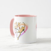 Heart Greyhound Art Tasse (Vorderseite Links)