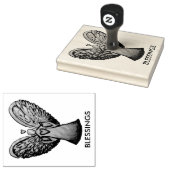 Heart Guardian Angel Custom Rubber Briefmarke Art Gummistempel (Stempel)