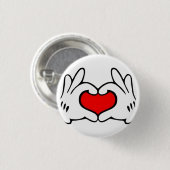 Heart Hand  Button (Vorne & Hinten)