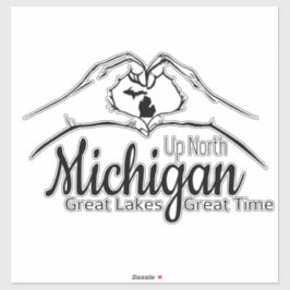 Heart Handhecker Sheet "Up North Michigan" Aufkleber