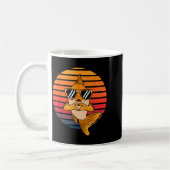 Heart Hands Funny Retro Goldfish Lover Sungles Mak Kaffeetasse (Links)