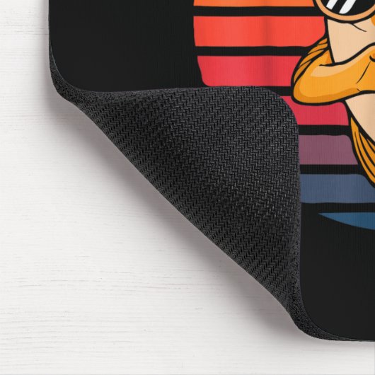 Heart Hands Funny Retro Goldfish Lover Sungles Mak Mousepad (Ecke)