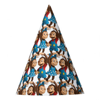 Heart Hands Monkeys - Sweet Mimo & Zina Partyhütchen