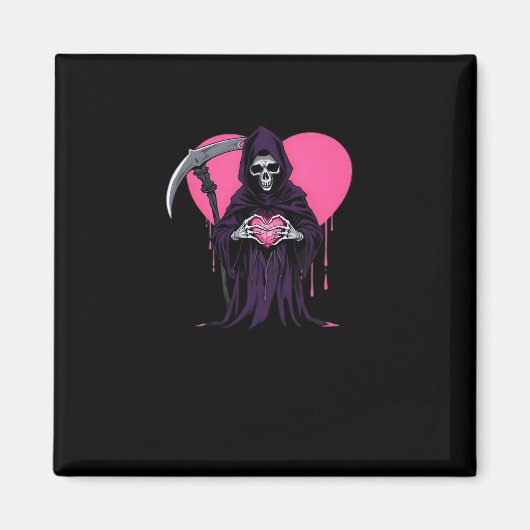 Heart Hands Sensenmann Classic Meme Magnet (Vorne)