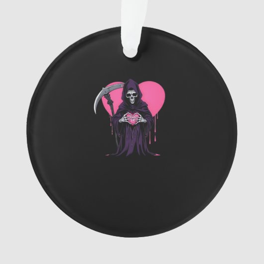 Heart Hands Sensenmann Classic Meme Ornament (Vorderseite)