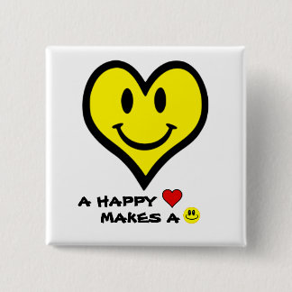 Heart Happy Face Button