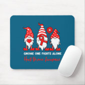 Heart Health Gnome Heart Disease Awareness Chd Red Mousepad (Mit Mouse)