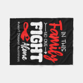 Heart Health Heart Disease Awareness Chd Family Su Fleecedecke (Vorderseite (Horizontal))