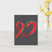 Heart Health Heart Disease Awareness Chd Mens Wome Karte (Gelbe Blume)