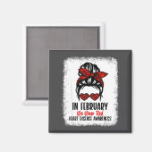 Heart Health Heart Disease Awareness Heartbeat Chd Magnet (Vorderseite/Rückseite)