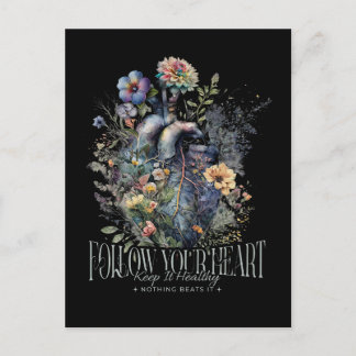 Heart Health Puff Postkarte