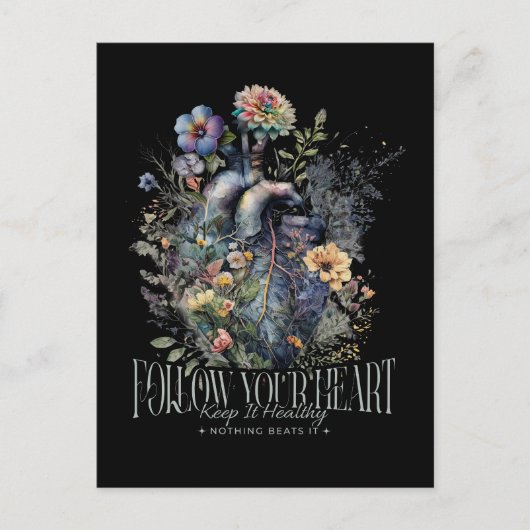 Heart Health Puff Postkarte (Vorderseite)