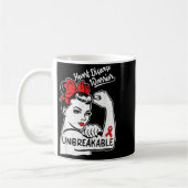 Heart Health Warrior Heart Disease Awareness Chd W Kaffeetasse (Links)
