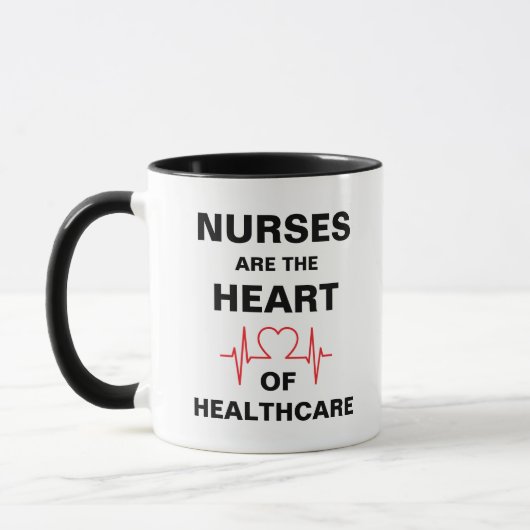 Heart Healthcare Nurse Coffee Tasse (Links)