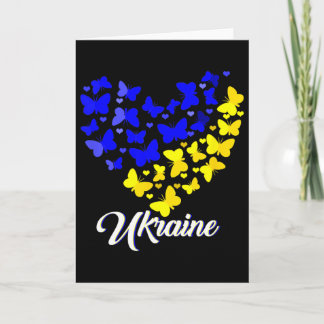 Heart Heart Ukraine Shirt Butterfly I Stand With U Karte