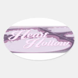 HEART HOLLOW Rounded Logo + Badewanne (Stickerpack Ovaler Aufkleber