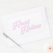 HEART HOLLOW Schlichtes Logo (Aufkleberpackung) Rechteckiger Aufkleber (Umschlag)