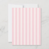 Heart Hot Air Ballon Pastel Pink Baby Dusche Mitteilungskarte (Rückseite)