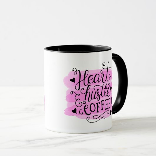 Heart Hustle Coffee Tasse (VorderseiteRechts)