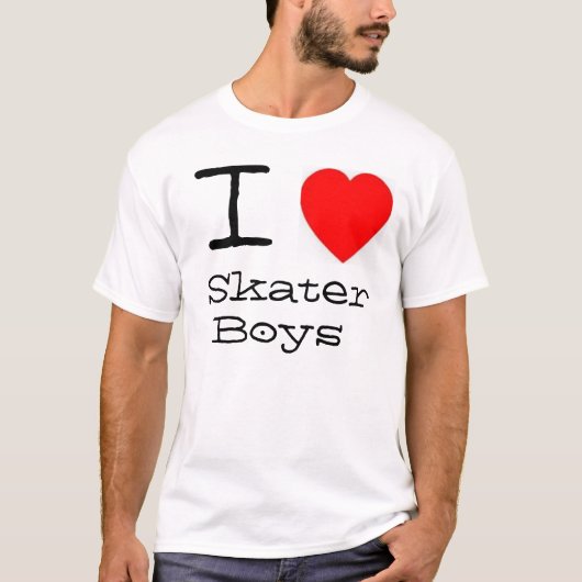 *heart* I Skater-Jungen T-Shirt (Vorderseite)
