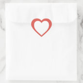 Heart Illustration Art – Cute & Aesthetic  Herz-Aufkleber (Tasche)