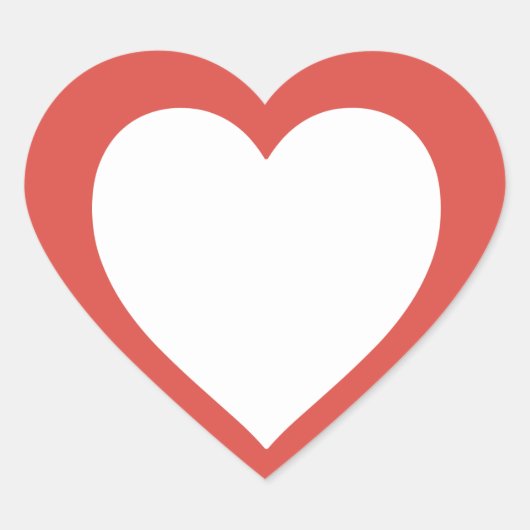 Heart Illustration Art – Cute & Aesthetic  Herz-Aufkleber (Vorderseite)