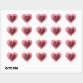 Heart in a heart sticker. Herz-Aufkleber (Blatt)