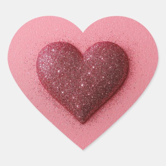 Heart in a heart sticker. Herz-Aufkleber (Vorderseite)