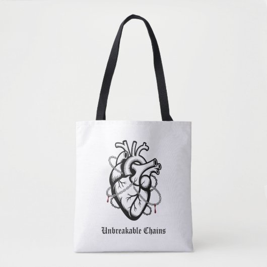 HEART IN CHAINS TASCHE (Vorderseite)