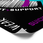 Heart In Memory Of My Brother Suicide Awareness Pr Poster (Ecke)